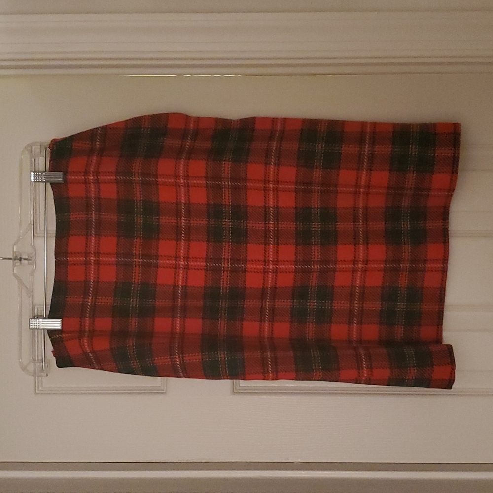 Vintage Plaid Pendleton Wool Skirt